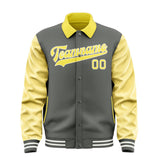 Custom Dark Grey Light Yellow Jacket