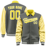 Custom Dark Grey Light Yellow Jacket