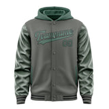 Custom Dark Grey Blue Green Jacket