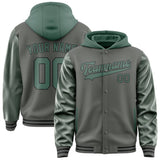 Custom Dark Grey Blue Green Jacket