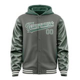 Custom Dark Grey Blue Green Jacket