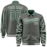 Custom Dark Grey Blue Green Jacket