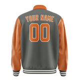 Custom Dark Grey Orange Jacket