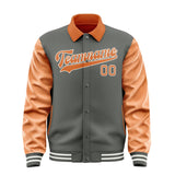 Custom Dark Grey Orange Jacket