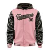 Custom Light Pink Brown Jacket