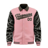 Custom Light Pink Brown Jacket