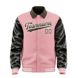 Custom Light Pink Brown Jacket