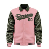 Custom Light Pink Olive Jacket