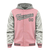 Custom Light Pink Gray Jacket