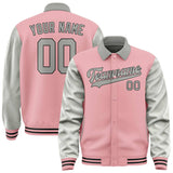 Custom Light Pink Gray Jacket