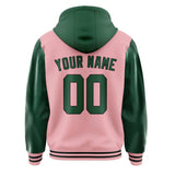 Custom Light Pink Green Jacket