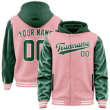 Custom Light Pink Green Jacket