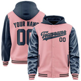 Custom Light Pink Blue Jacket