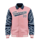 Custom Light Pink Blue Jacket