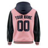 Custom Light Pink Navy Jacket