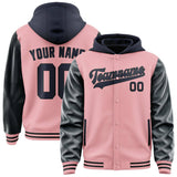 Custom Light Pink Navy Jacket
