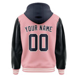 Custom Light Pink Navy Jacket