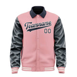 Custom Light Pink Navy Jacket