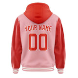 Custom Light Pink Orange Red Jacket
