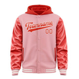 Custom Light Pink Orange Red Jacket