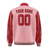 Custom Light Pink Red Jacket