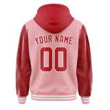 Custom Light Pink Red Jacket