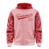 Custom Light Pink Red Jacket