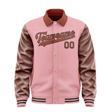 Custom Light Pink Coral Red Jacket