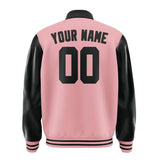 Custom Light Pink Black Jacket