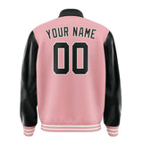 Custom Light Pink Black Jacket