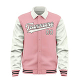 Custom Light Pink White Jacket