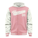 Custom Light Pink White Jacket