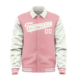 Custom Light Pink White Jacket