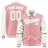Custom Light Pink White Jacket