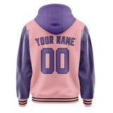 Custom Light Pink Light Purple Jacket