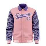 Custom Light Pink Light Purple Jacket