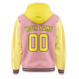 Custom Light Pink Light Yellow Jacket