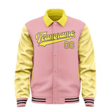 Custom Light Pink Light Yellow Jacket