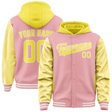 Custom Light Pink Light Yellow Jacket