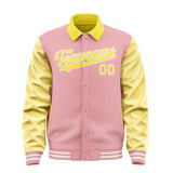 Custom Light Pink Light Yellow Jacket