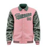 Custom Light Pink Blue Green Jacket