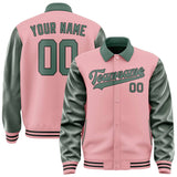 Custom Light Pink Blue Green Jacket