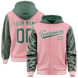 Custom Light Pink Blue Green Jacket