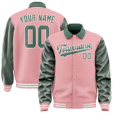 Custom Light Pink Blue Green Jacket