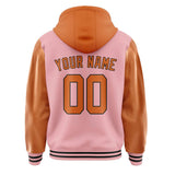 Custom Light Pink Orange Jacket