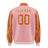 Custom Light Pink Orange Jacket