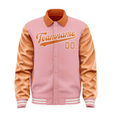 Custom Light Pink Orange Jacket