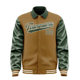 Custom Khaki Dark Green Jacket