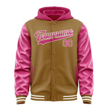 Custom Khaki Pink Jacket