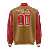 Custom Khaki Red Jacket
